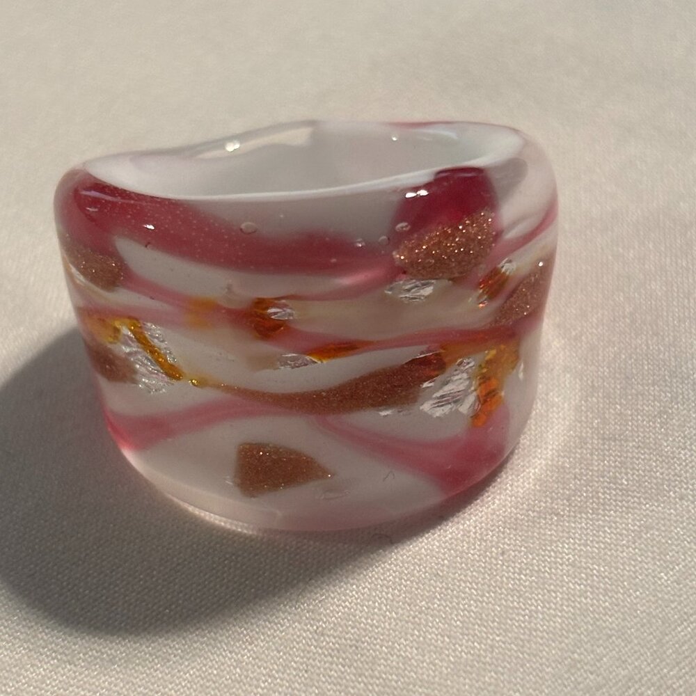Murano Glass Ring - Size 8.5